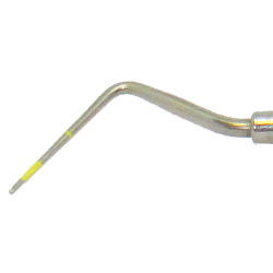 Sonde/Pochemler Holst nr. 2, Dobbeltendet. Rustfrit stl. BG Mini greb. Gule markeringer 2-5-10 mm