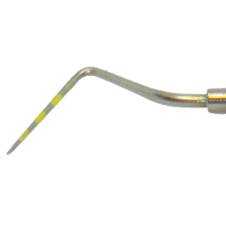 Pochemler Le, Enkeltendet. Rustfrit stl. BG Mini greb. Gul markering 3-5-7-9-11-13-15 mm