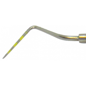 Pochemler Le, Enkeltendet. Rustfrit stl. BG Mini greb. Gul markering 3-5-7-9-11-13-15 mm