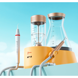 Woodpecker kombineret ultralydsscaler og luftpolerer AP-B. Innovativ design. Hurtigere scaling.