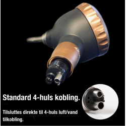 Woodpecker luftpolerer AP-H Plus. Pulverpolering. Inkl. 2 hndstykker. Kavo eller Sirona tilslutning