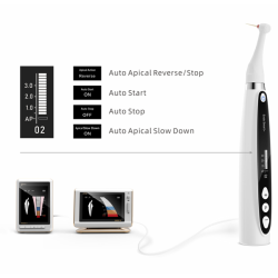 Woodpecker Endo Smart +. Trdls og brstels endomotor med LED lys. 6:1 mini vinkelstykke,