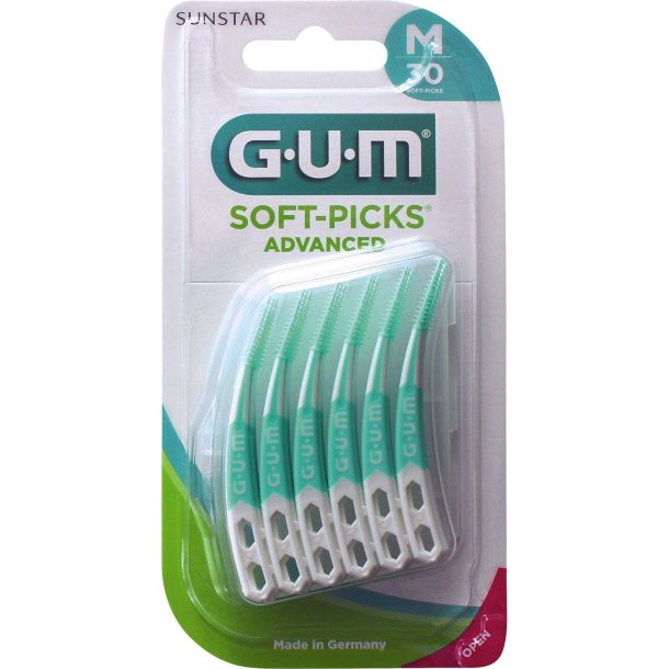 GUM Soft-Picks. Advanced gummi interdentalbrster. 30 stks pakning.