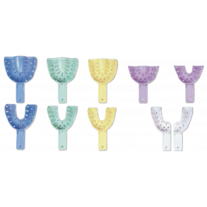  Aftryksskeer i plast. Farvekodede