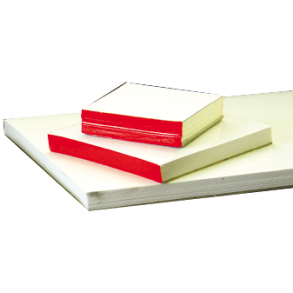 Blokker med plastbelegg 10x10 cm. Med skritsikker bakside