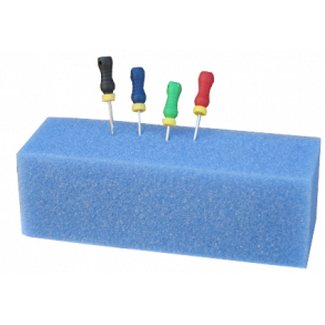 Endo Skumblokke. Fileholder til rodkanalinstrumenter. Bl