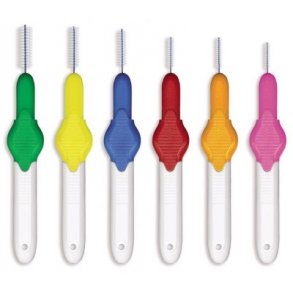 EuroDent interdentalbrster (flaskerensere) til effektiv mundhygiejne, 6 stks