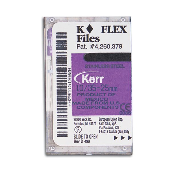 Sybron K-Flex files. 30 mm