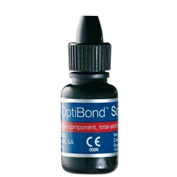 Optibond Solo Plus. Ethanolbasert bonding. Enkeltflaskesystem basert p total etch teknikken, 3 ml