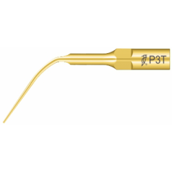 Woodpecker scaler-spids P3T – gracil, titaniumbelagt og fuldt kompatibel med EMS. Ideel til parodontologi.