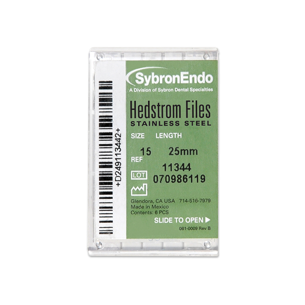 Sybron Hedstrm files. 21 mm