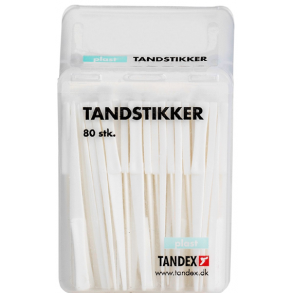 Tandex trekantede tandstikkere i plast, 12 x 80 stks