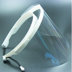 Ansigtsvisir. Ramme og 10 klare skrme. Dugfri, Til effektiv beskyttelse af ansigtet