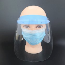 Ansigtsvisir. Ramme og 10 klare skrme. Dugfri, Til effektiv beskyttelse af ansigtet