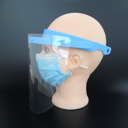 Ansigtsvisir. Ramme og 10 klare skrme. Dugfri, Til effektiv beskyttelse af ansigtet