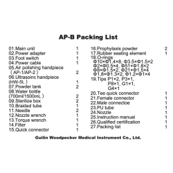Woodpecker kombineret ultralydsscaler og luftpolerer AP-B. Innovativ design. Hurtigere scaling.
